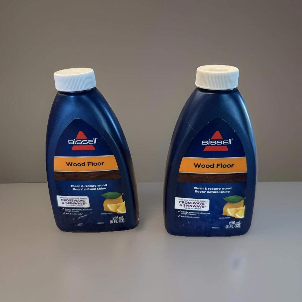 2 PK BISSELL Cleaning Formula Lemon Wood Floor 8 Oz Each Crosswave & Spinwave